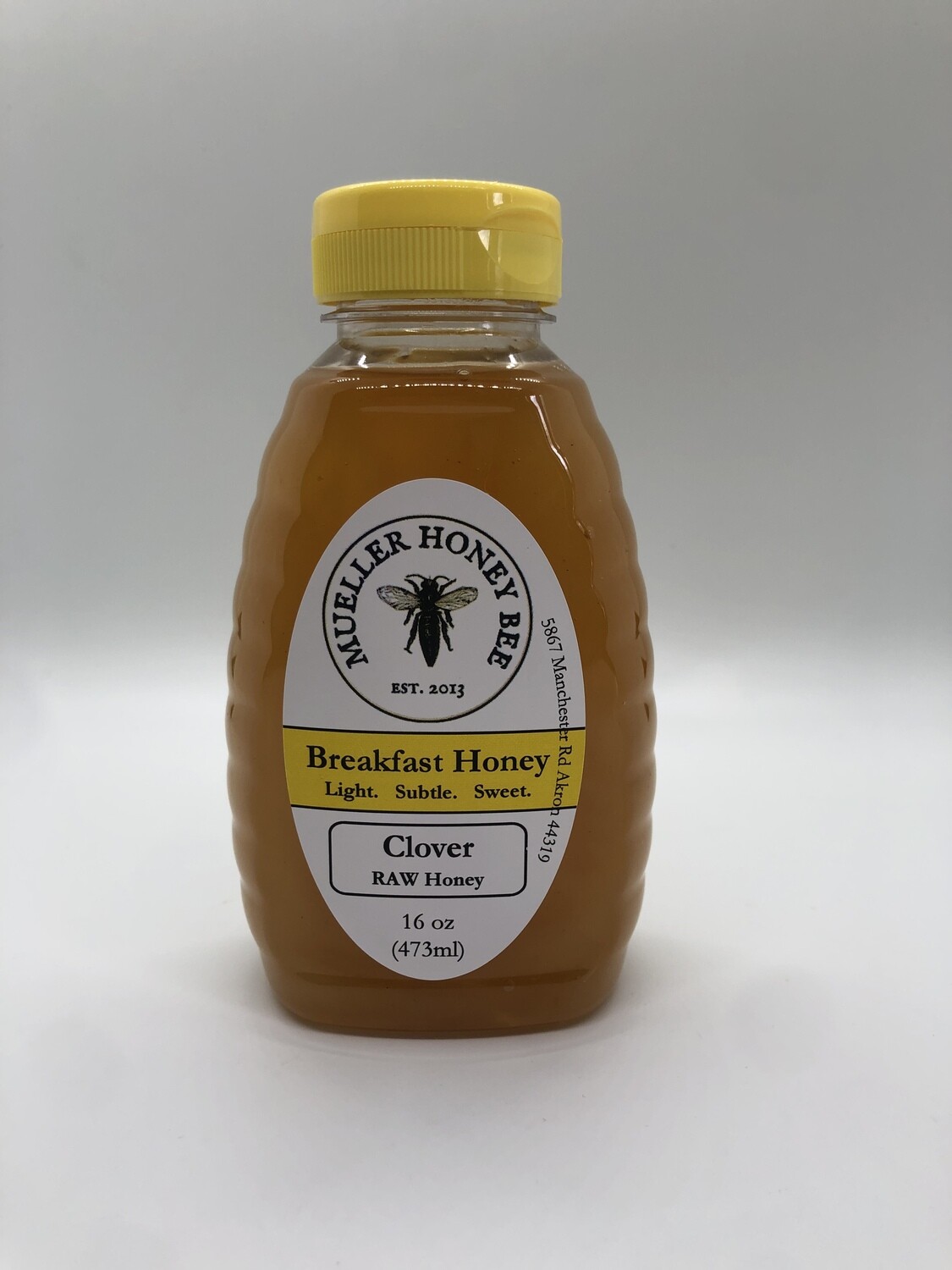 16 oz Raw Clover Honey