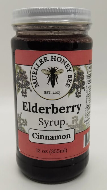 12 oz Cinnamon Elderberry Syrup