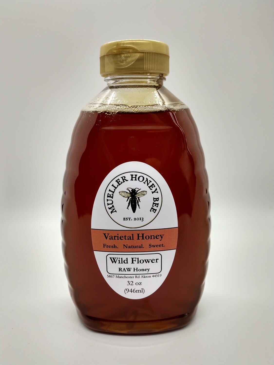 32 oz Raw Wild Flower Honey