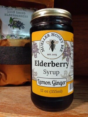 12 oz Lemon Ginger Elderberry Syrup