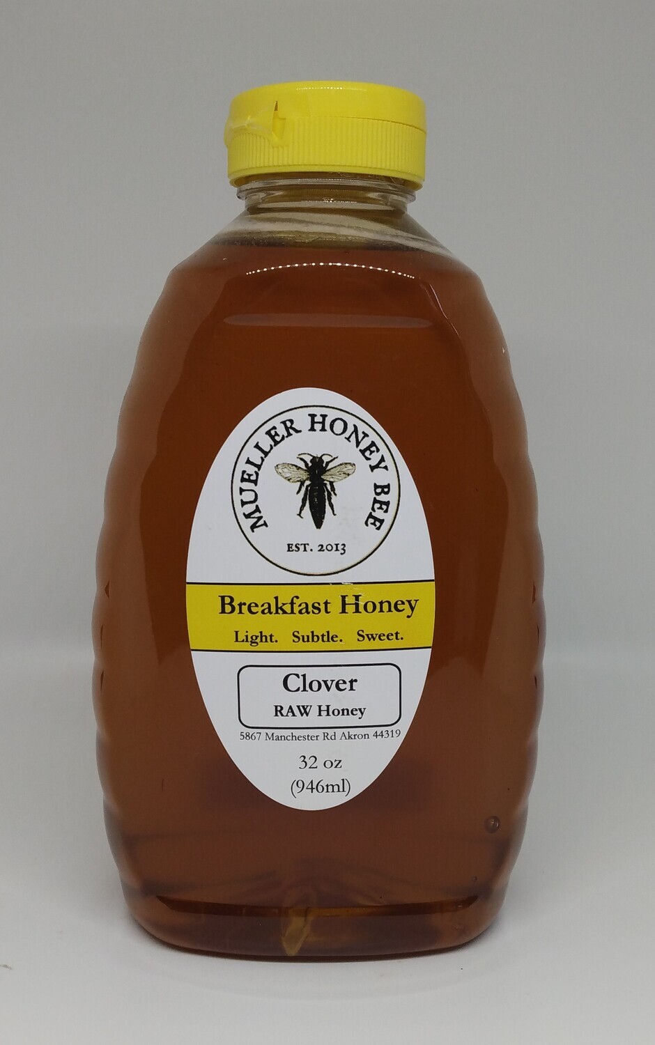32 oz Raw Clover Honey