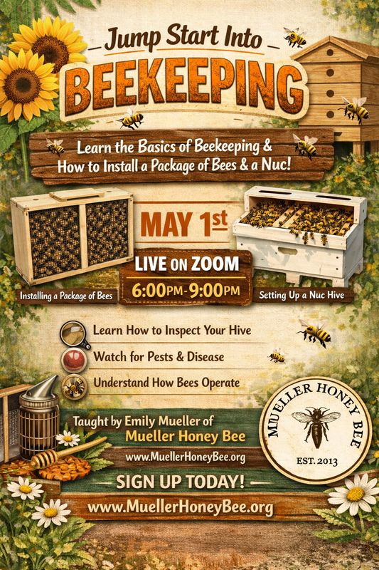 (ZOOM only) Jump Start Into Beekeeping - May 1th, 2026 6-9pm EST