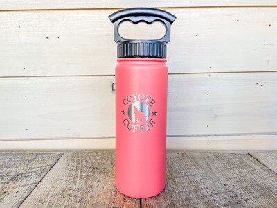 18 oz Coral Water Bottle