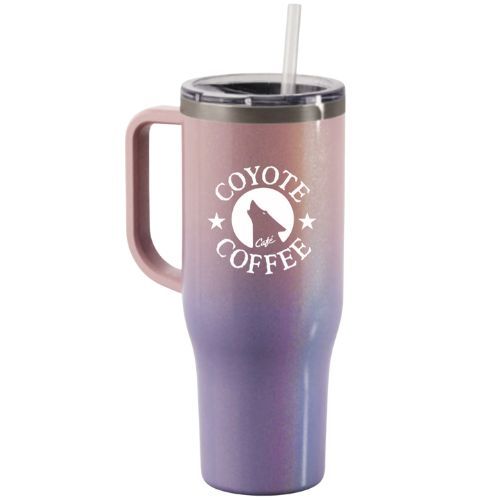 40oz Tumbler - Berry Glow Magic Glitter