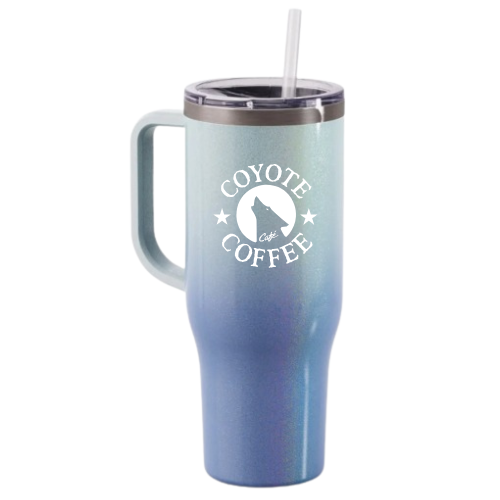 40oz Tumbler - Seaside Magic Glitter