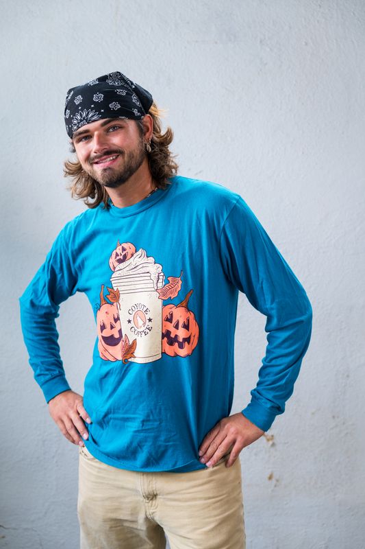 Pumpkin Tee - Long Sleeve Topaz Blue