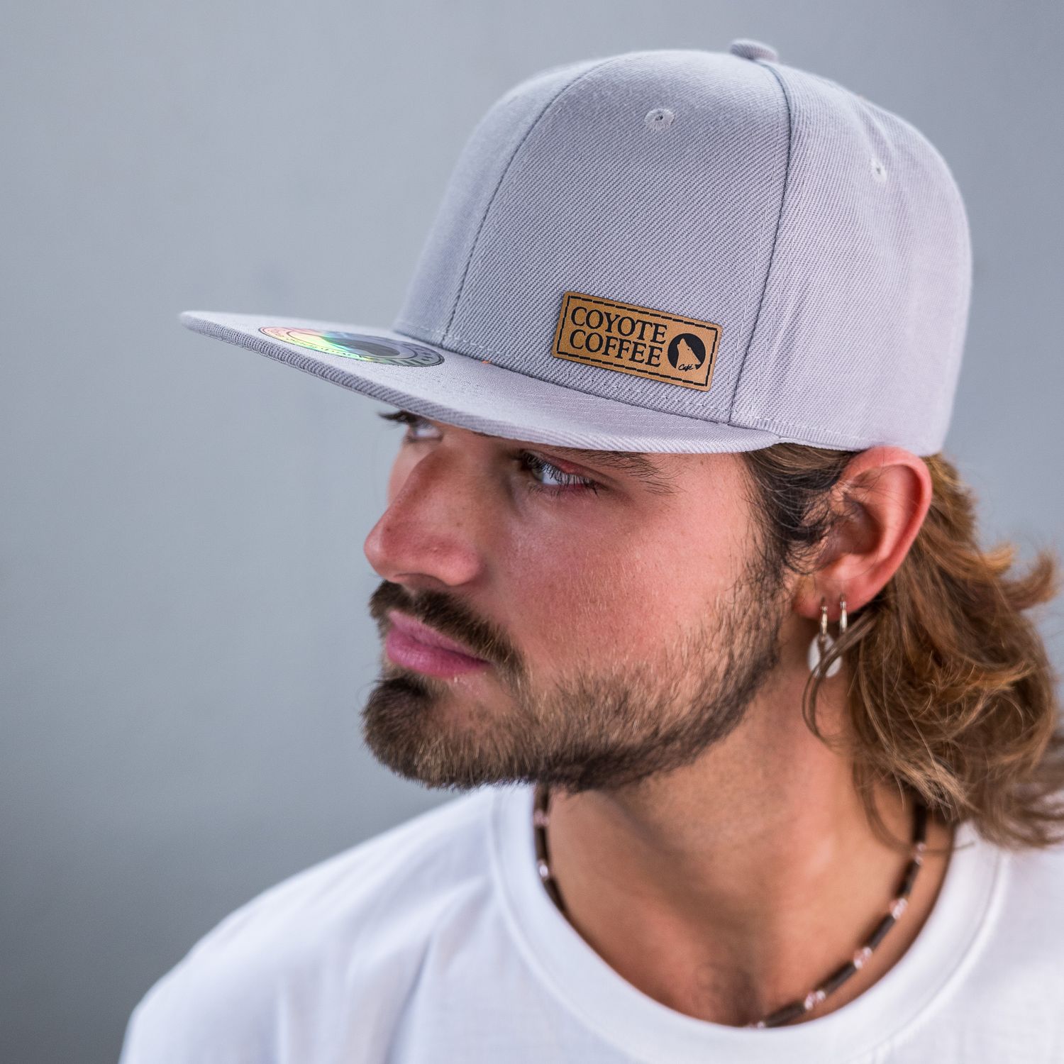 Coyote Flatbill Hat - Silver