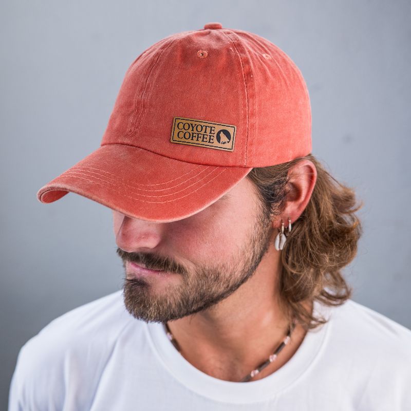 Coyote Baseball Hat - Orange Denim