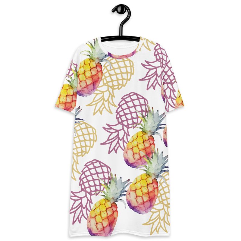 Pineapple T-shirt Dress