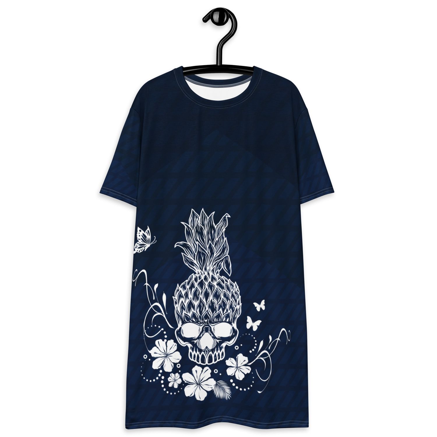 Pineapple Skull T-shirt Dress