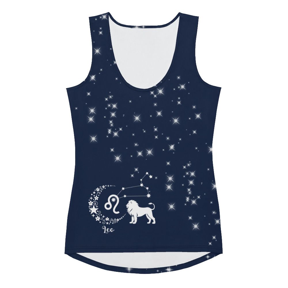 Leo Zodiac Tank Top in Navy