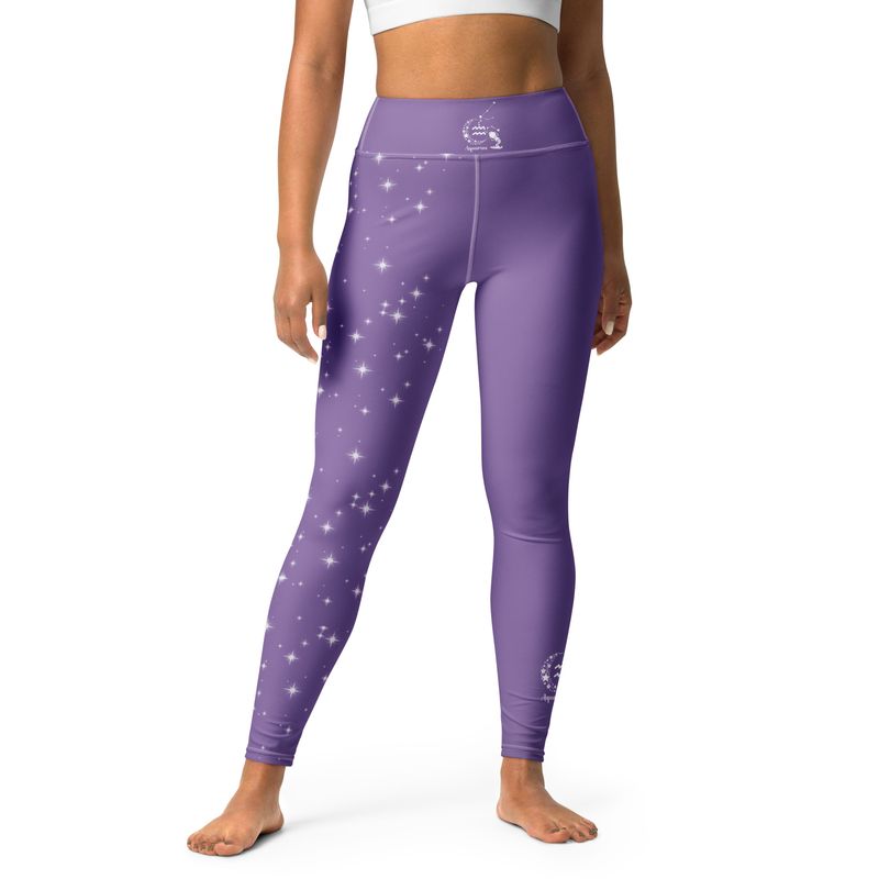 Aquarius Yoga Leggings - Violet