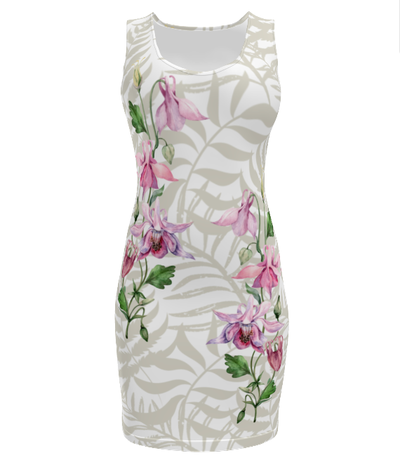 Floral & Fern Fitted Dress