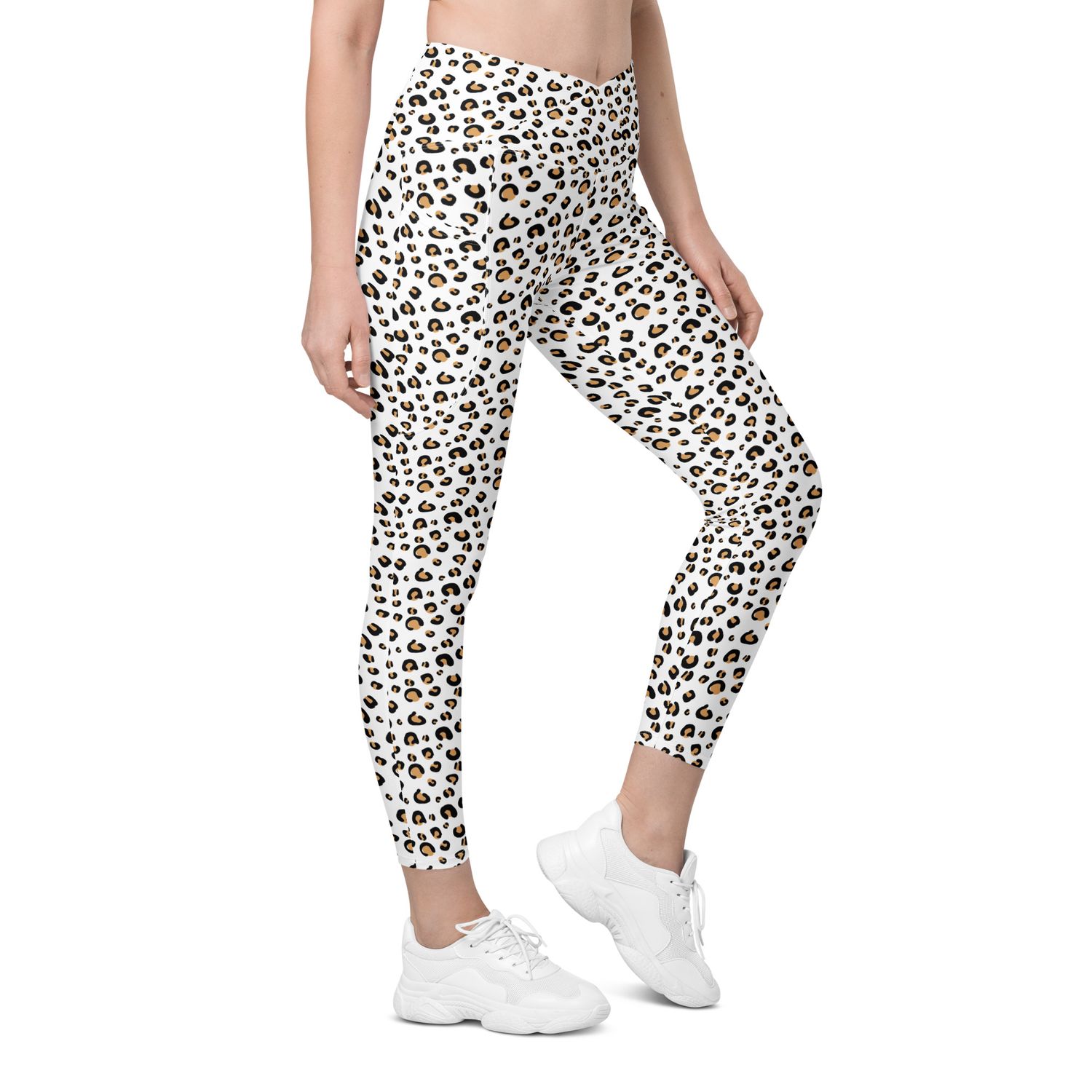 Leopard Print Leggings with Pocket