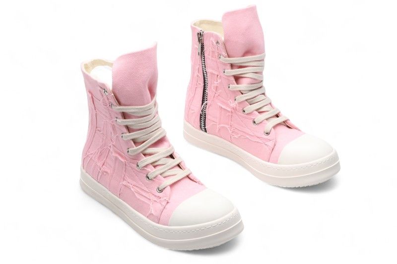 RO - DISTRESSED PINK HIGH TOPS