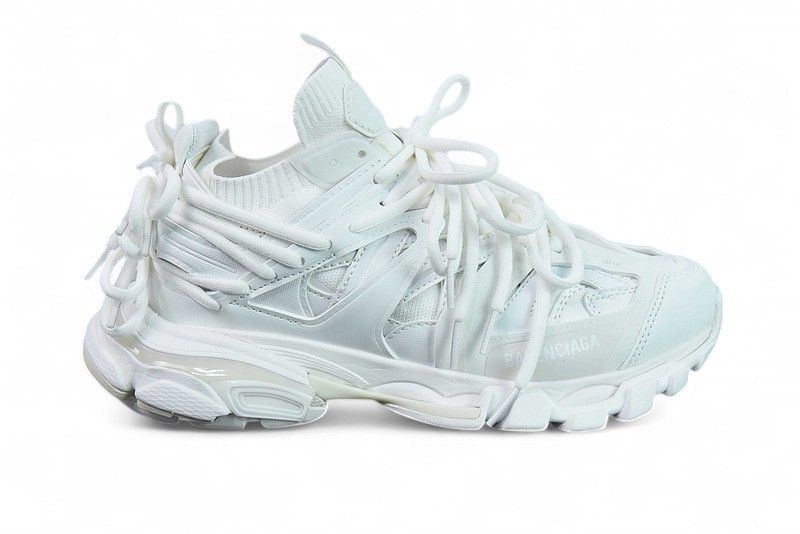 BB TRACKS - WHITE STACKED LACES