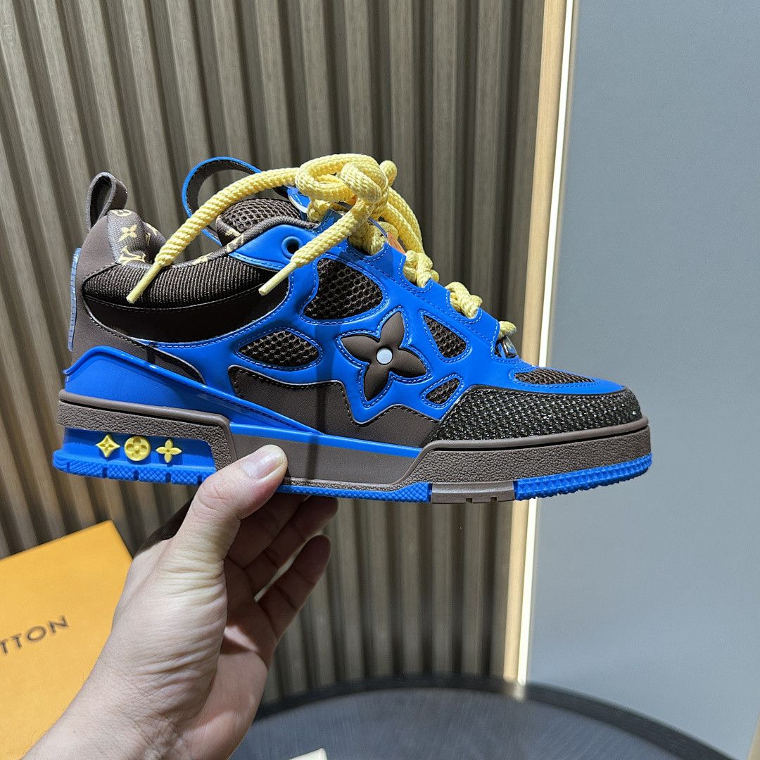 LV SKATE - BLUE &amp; BROWN