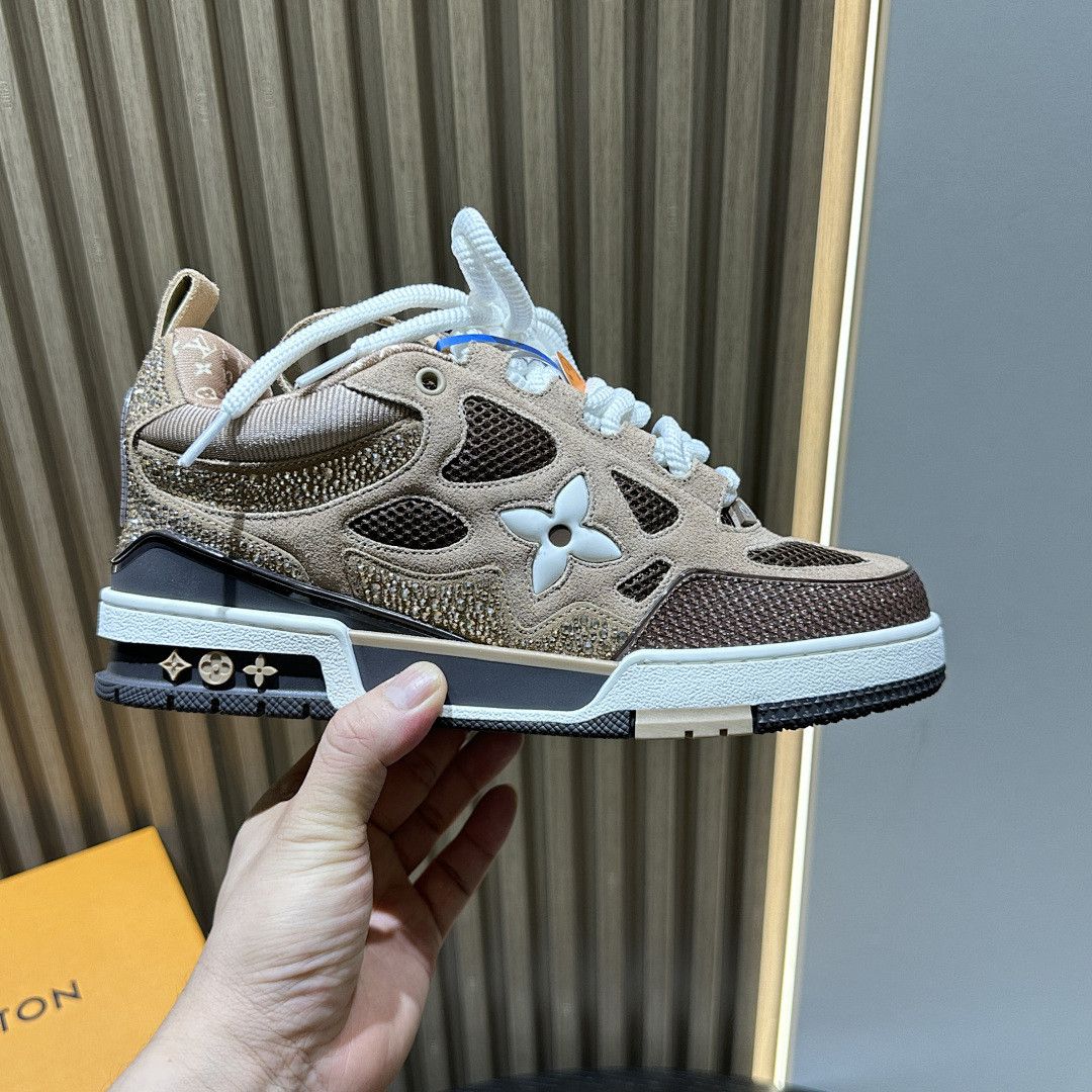 LV - BROWN RHINESTONES