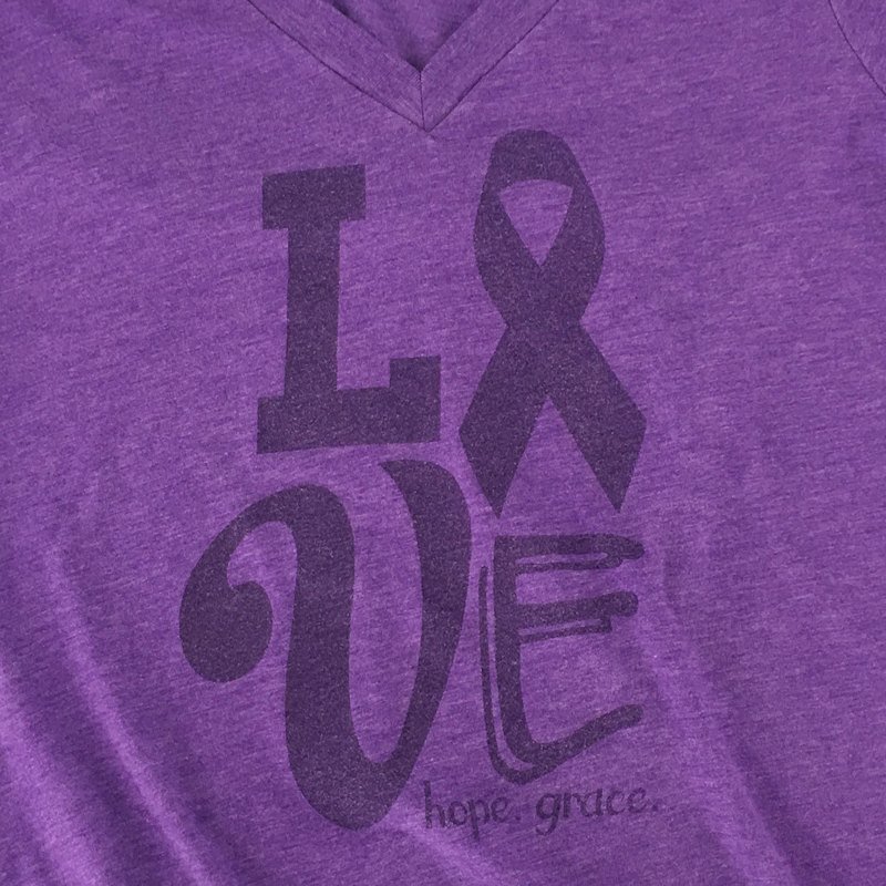 Ladies V-neck Love Hope Grace