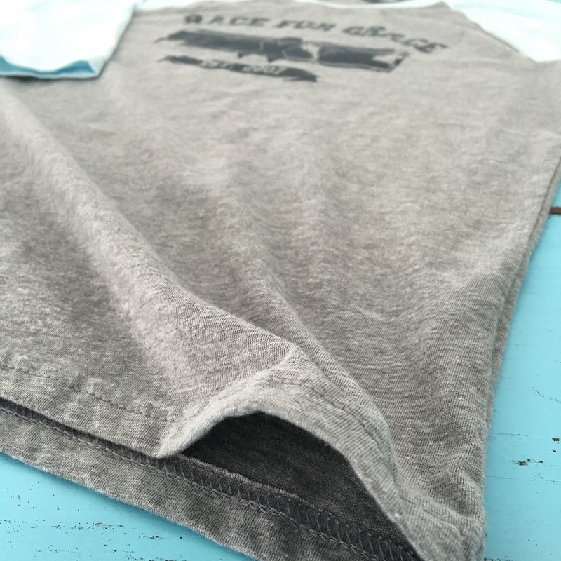 Youth Unisex “Race For Grace Est. 2007” 3⁄4 sleeve raglan