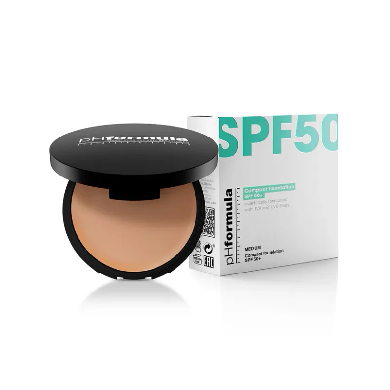 Compact foundation SPF 50+ Medium (10g)