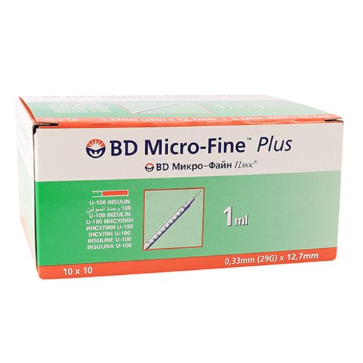 BD Micro-Fine + U100 1ml 29g x 12.7mm (10)