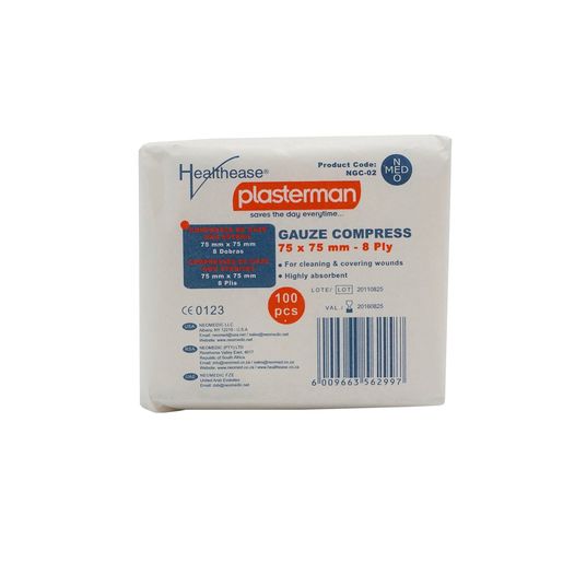 Gauze 75x75x8Ply (100)