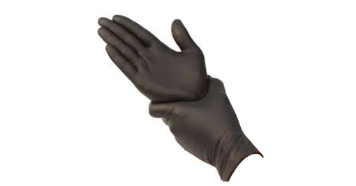 Gloves Exam Nitrile (Black) Large