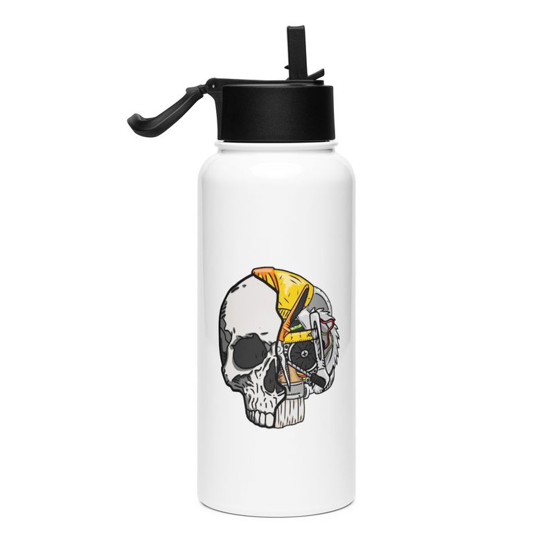 JUP Logo Stainless steel water bottle with a straw lid