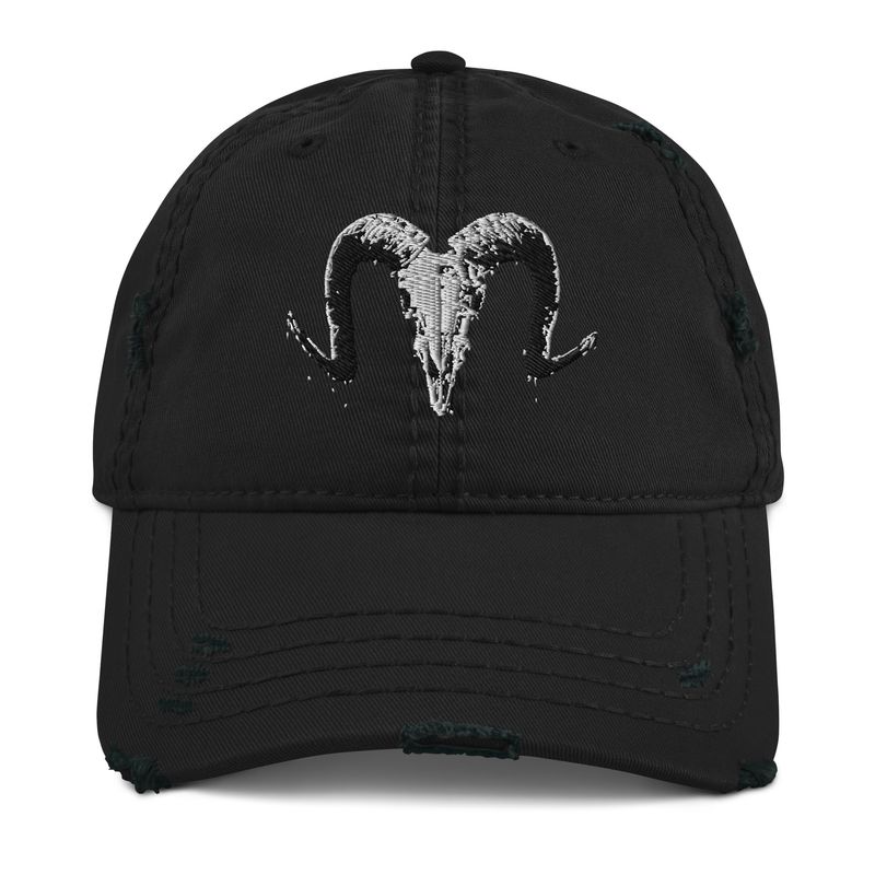 JUP Ram Logo Distressed Dad Hat