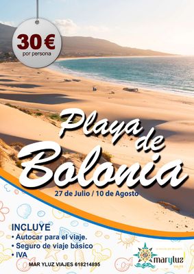 Viaje a Playa de Bolonia