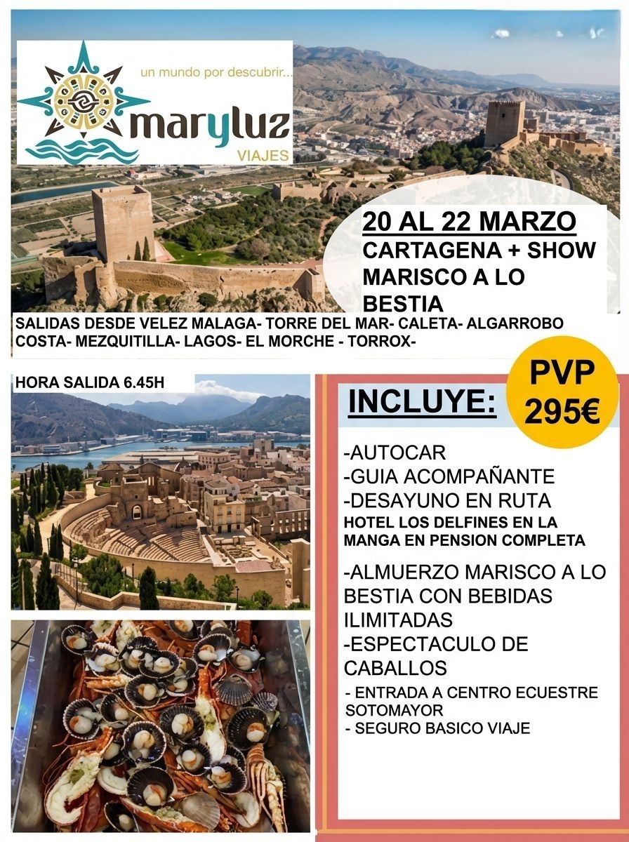 Marisco a lo Bestia": Cartagena (20-22 Marzo)
