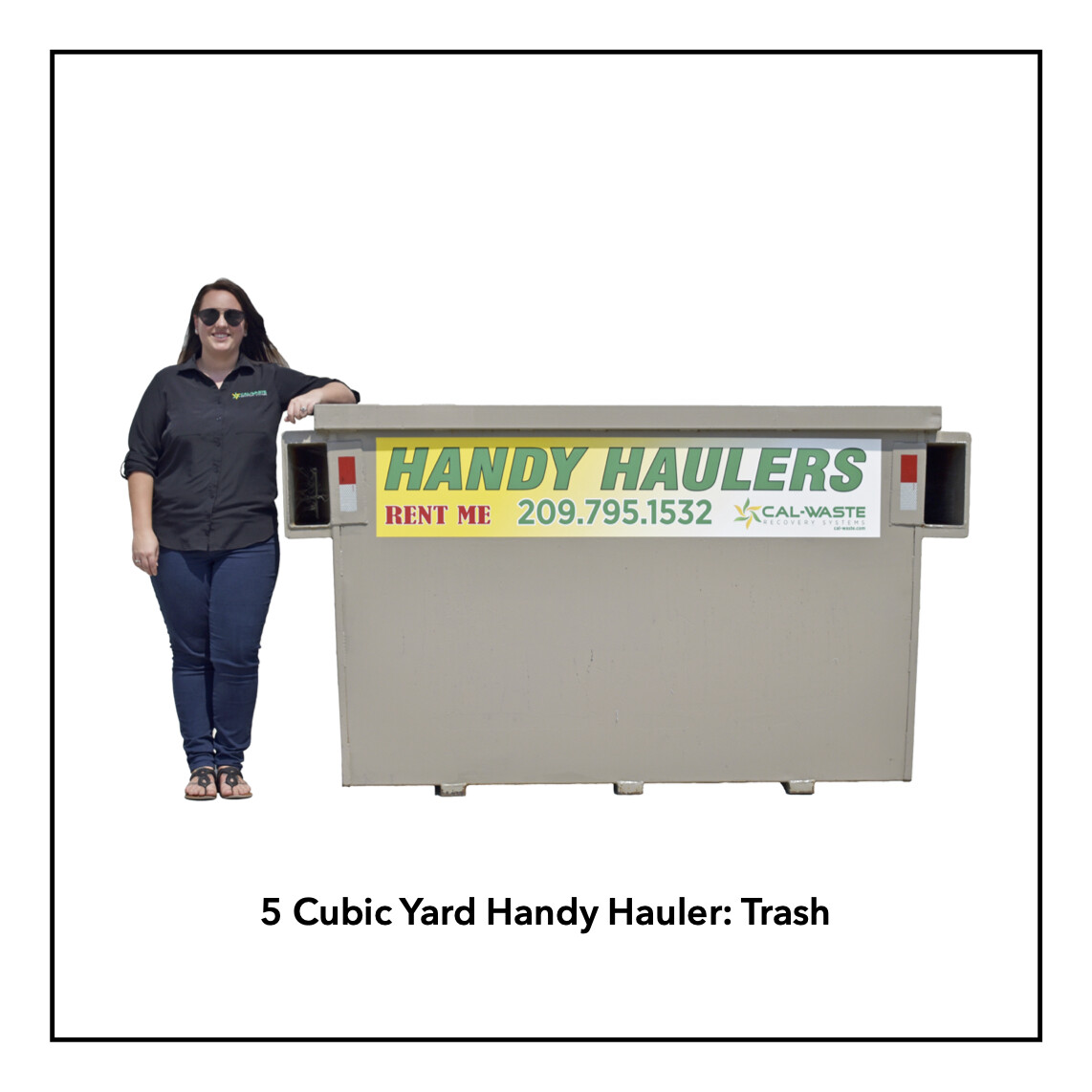 5 Cubic Yard Handy Hauler - Trash - Available in Angels Camp