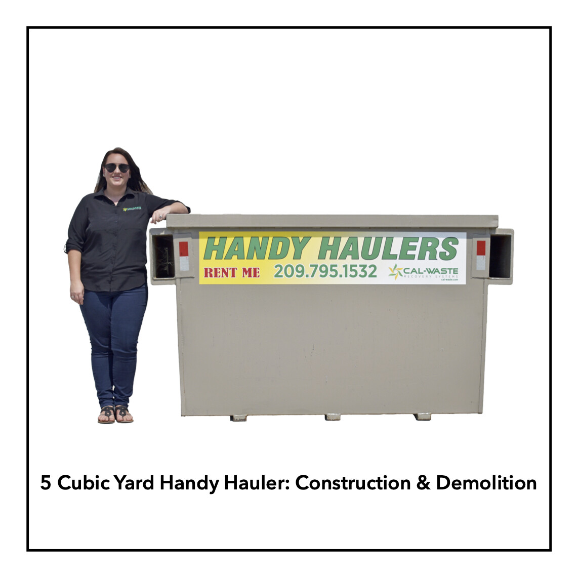 5 Cubic Yard Handy Hauler - Construction & Demolition - Available in Angels Camp