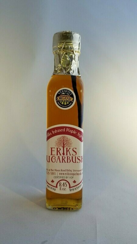Organic Vanilla Infused Maple Syrup  250ml