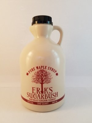 Quart of Organic Vermont Maple Syrup- Dark Robust