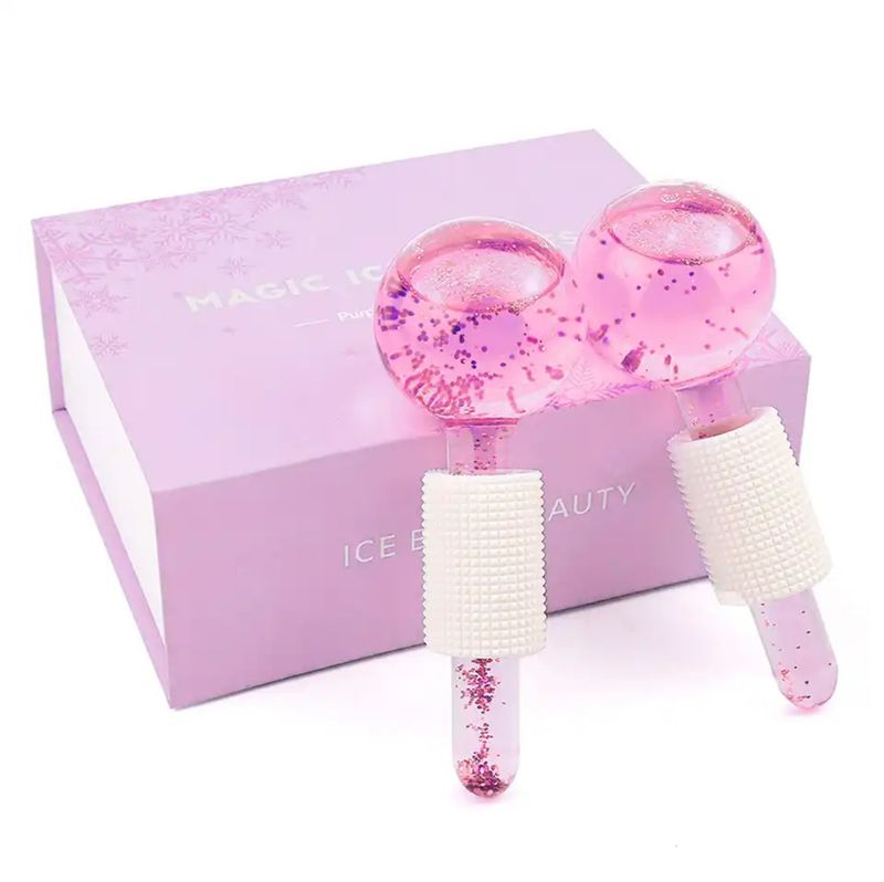Lua Skincare Pink Glitter Magic Ice Facial Globes Lua Skincare Pink Glitter Magic Ice Facial Globes