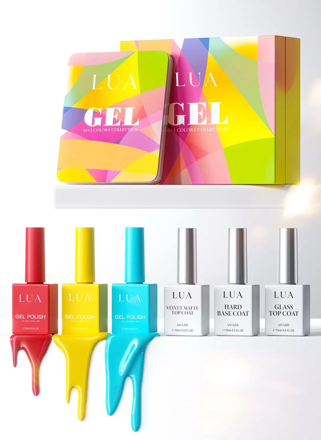 LUA - NAIL UV LACK STARTER BOX 66+3 LUA - NAIL UV LACK STARTER BOX 66+3