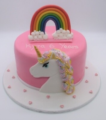 Unicorn decorated cake