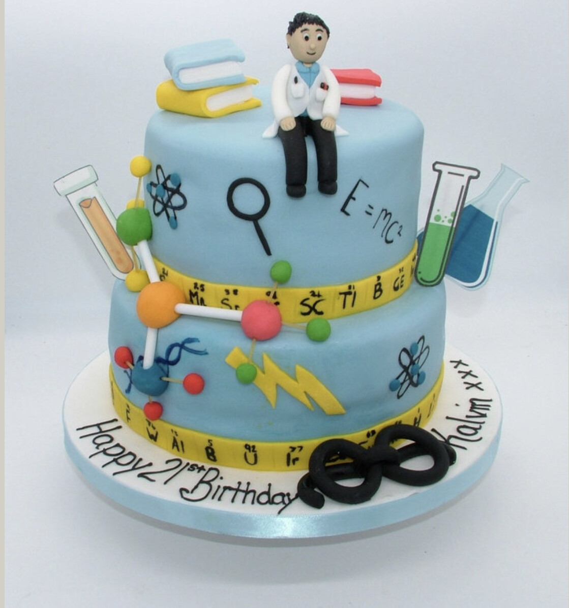 Two Tier Science Cake