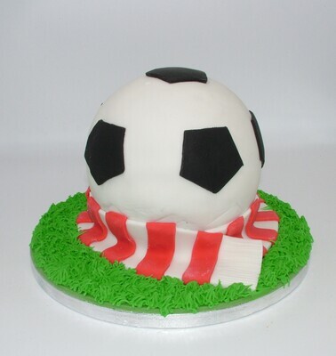 Football Shaped Cake