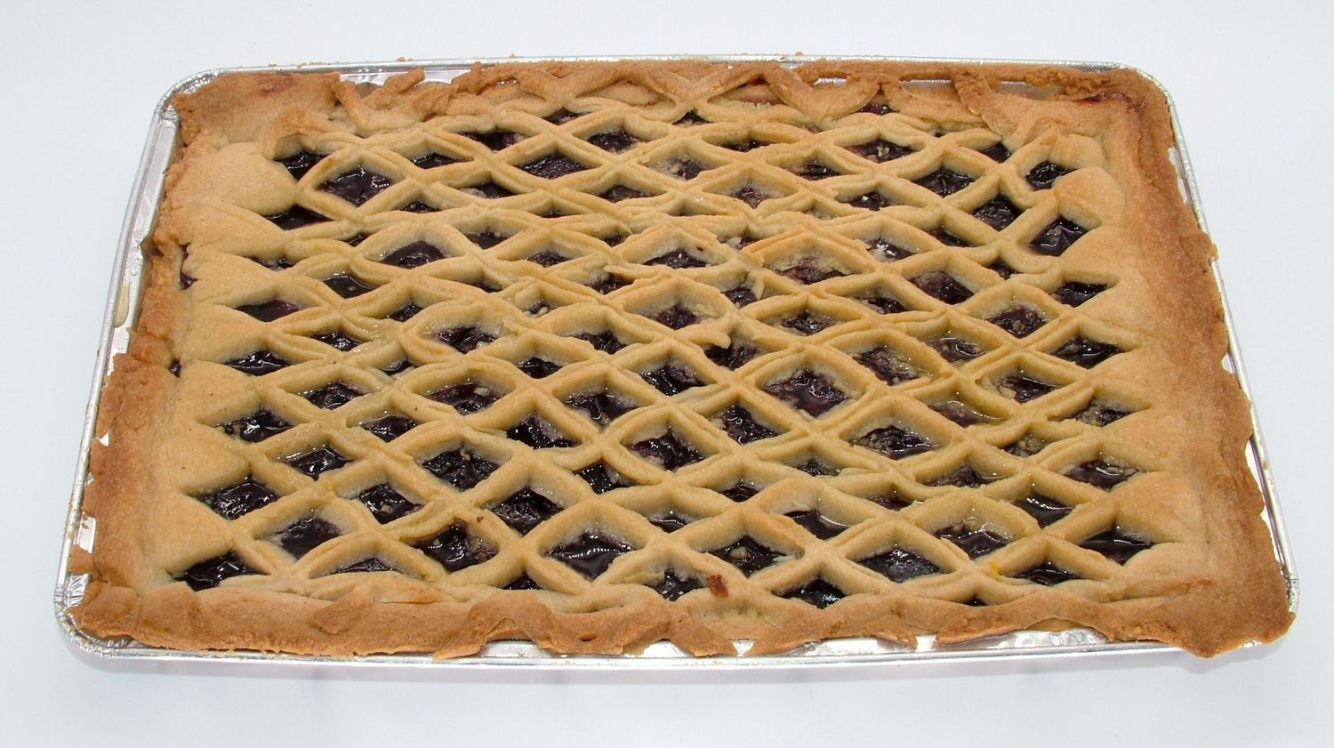 Black Cherry Lattice Traybake
