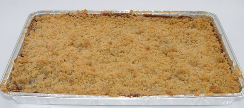 Rhubarb Crumble Traybake