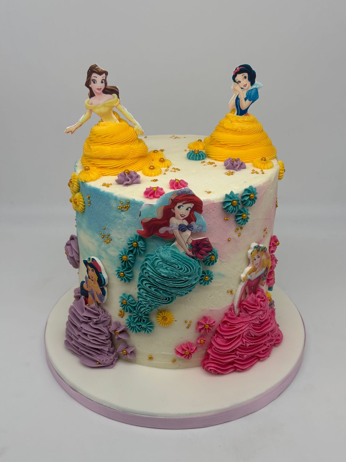 Disney Doll Tower Cake