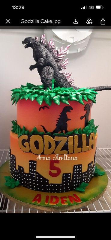 Godzilla Novelty Cake