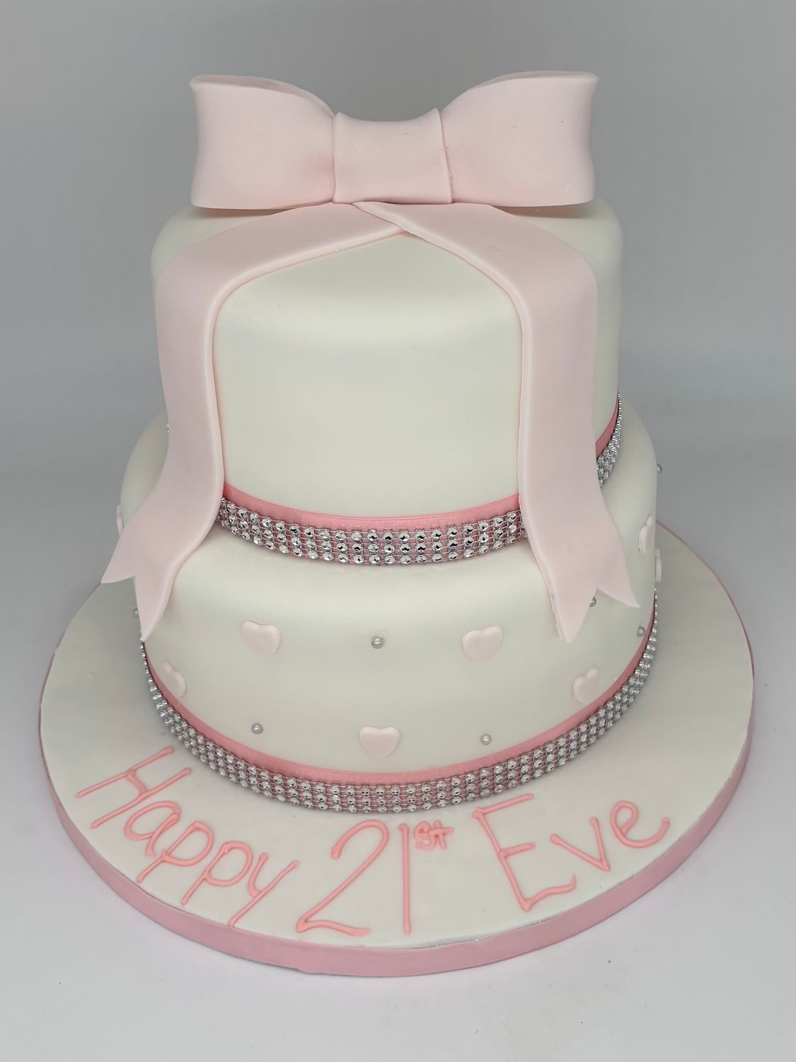 Two Tier with icing Bow