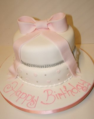 Two Tier with icing Bow