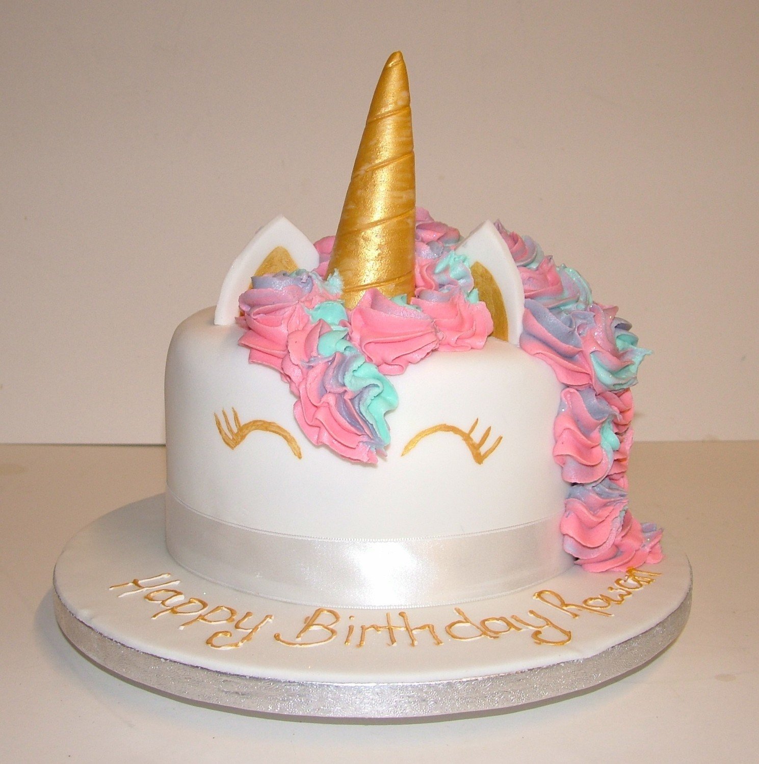Golden Unicorn Cake