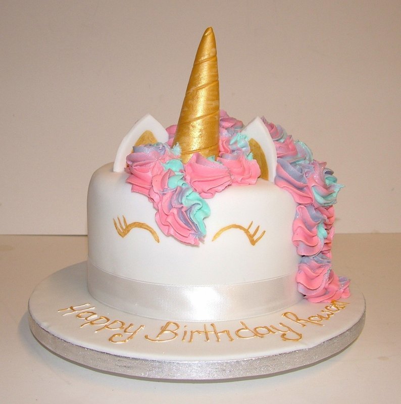 Golden Unicorn Cake