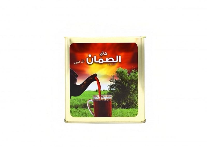 شاي الصمان 360 قرام علبة حديد مربع